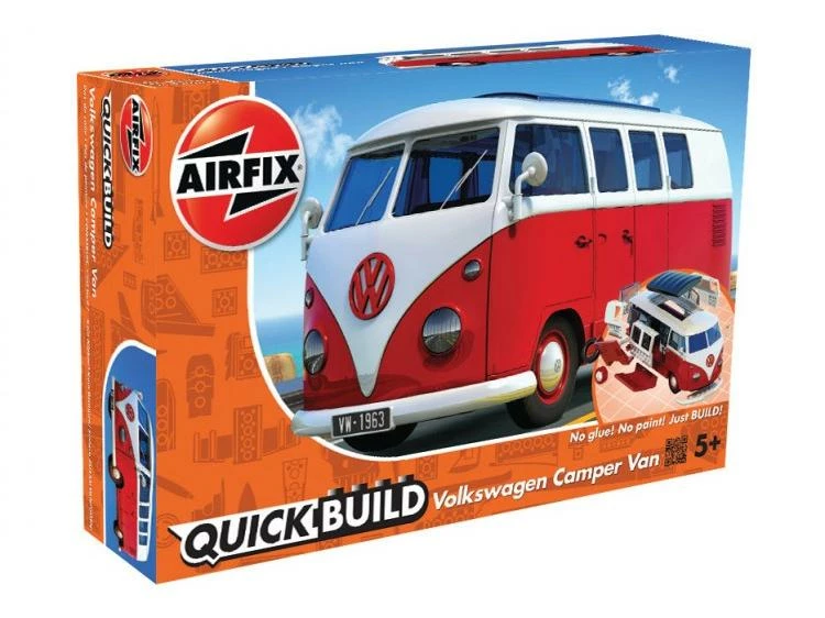 AIRFIX Bausatz VW Bus Camper Van, rot Quick Build 8 AIRFIX Bausatz VW Bus Camper Van, rot Quick Build – Bild 6