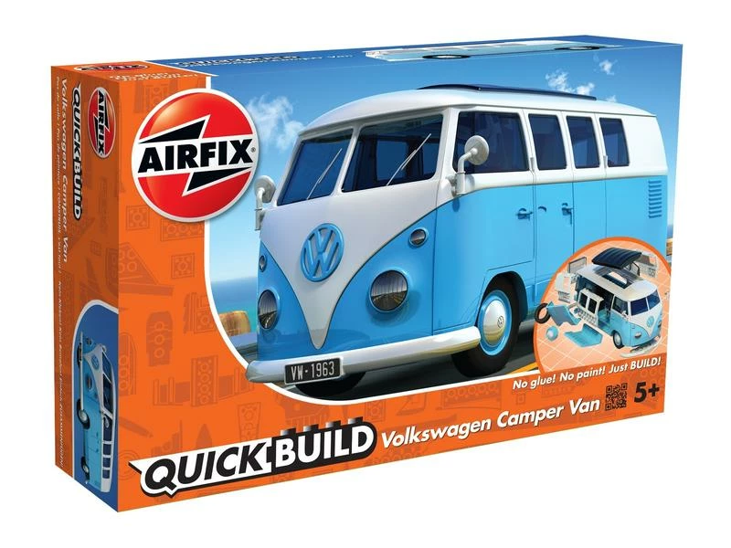AIRFIX Bausatz VW Bus Camper Van, blau Quick Build 5 AIRFIX Bausatz VW Bus Camper Van, blau Quick Build – Bild 3