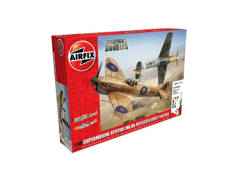 AIRFIX Bausatz Set Spitfire MkIa & Meserschmitt Bf109E-4 1:48 4 AIRFIX Bausatz Set Spitfire MkIa & Meserschmitt Bf109E-4 1:48 – Bild 2