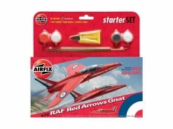 AIRFIX Bausatz Starter Set RAF Red Arrows Gnat 1:72 -Modellbausätze Verkäufe 184534030 xxl