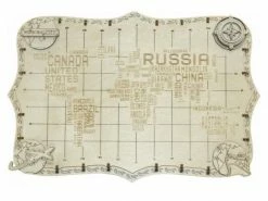 WOODEN.CITY Bausatz World Map Words