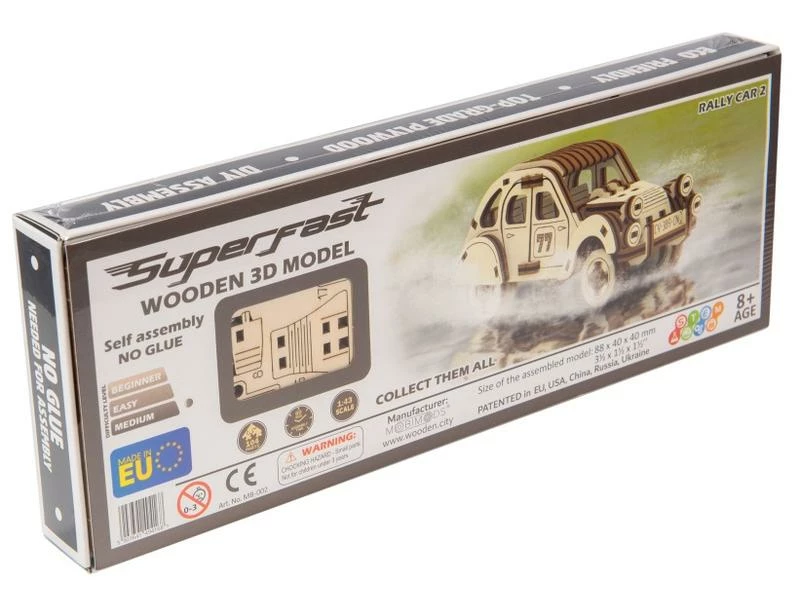 WOODEN.CITY Bausatz French Classic Rennwagen 6 WOODEN.CITY Bausatz French Classic Rennwagen – Bild 4