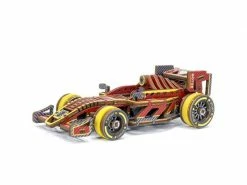 WOODEN.CITY Bausatz Bolid F1 Rennwagen bemalt