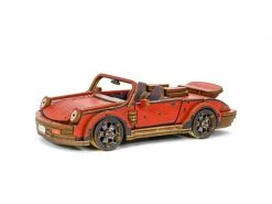 WOODEN.CITY Bausatz Sportwagen bemalt