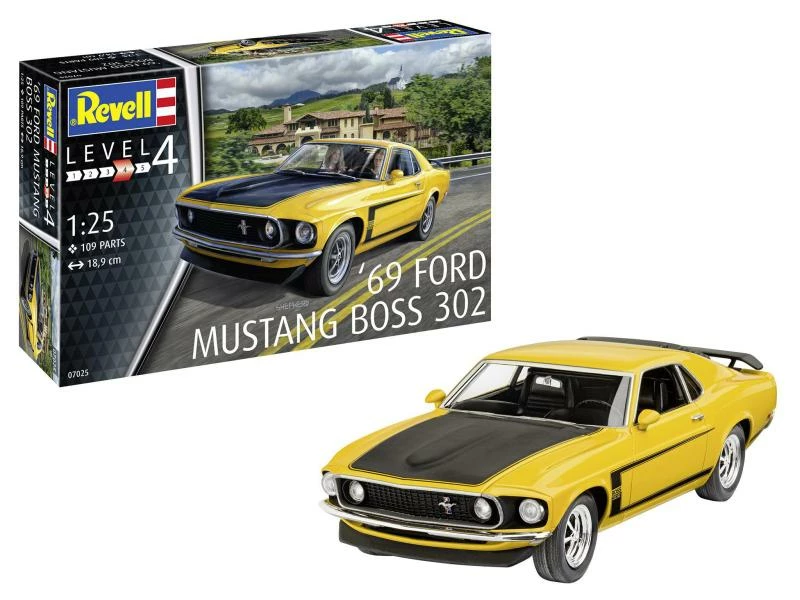 Revell Bausatz 1969 Boss 302 Mustang 1:25 4 Revell Bausatz 1969 Boss 302 Mustang 1:25 – Bild 2